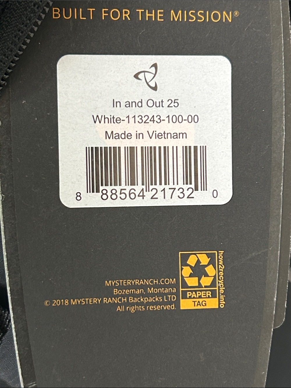 MYSTERY RANCH Black Roll-Top Technical Backpack - Picture 2 of 2